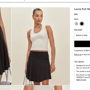 Reformation Laurie Knit Skirt